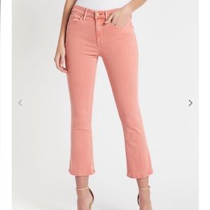 Frame Le Crop Mini Boot Pink Jeans Size 29